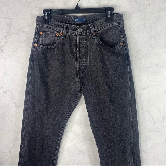 [Levi’s] 501 Black Straight Leg Jeans - Picture 4 of 5